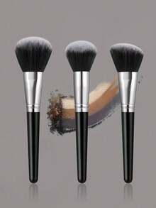 Eid Al-Fitr 3pcs Soft Makeup Brush Set, Including A Translucent Powder Brush, Blush Brush, Contouring Brush, And Highlighter Brush-Ideal For Beginners, Professional Makeup Application, And Novice Beauty Practice. - Multicolor - View 1