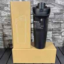 Sway 30oz/887ml Tumbler Cup Coffee Mug Stainless Steel Portable Vacuum Flask Cold Hot Sport Cup Car Cup With Straw Travel Mug Insulated Cup - 黑色 - 查看 4