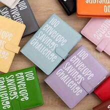 100个信封挑战活页夹，储蓄挑战活页夹，预算活页夹，带现金信封，资金整理系统 - 彩色 - 查看 4