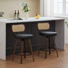 Barstools - Black + PU Leather + Foam-1 - View 9