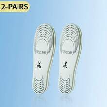 2 Pairs Pack Shoe Insoles With Cut To Fit Any Sizes ,Breathable Cushioned Insole With Double Latex Foam Perforated - Baby Blue - View 6