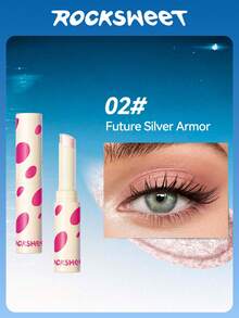 ROCK SWEET 闪亮光谱眼影棒 - 一抹即可打造哑光、珠光和烟熏眼妆，以大地色系为主，防晕染配方 - 銀鑽閃色 - 查看 3