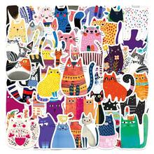 50pcs Picture Book Cat Kitty Retro Aesthetics Fantasy Sun Ins Y2K Downtown Aesthetic Stickers Gifts Humorous And Funny Stickers 80S 90s Anime Stickers For Scrapbook Supplies Envelope, Water Bottle, Computer, Laptop, Phone, Luggage, Notebook, Fridge,Festival Party,Christmas Decoration New Year Winter Scrapbooking Supplies Kindle - A - View 1