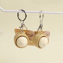 2026新款创意减压玩具迷你包子捏捏乐钥匙扣 - 完美礼物、生日礼物、理想礼物、惊喜礼物、节日礼物、情侣礼物、万圣节礼物、圣诞礼物、游戏玩家礼物 - 彩色 - 查看 11