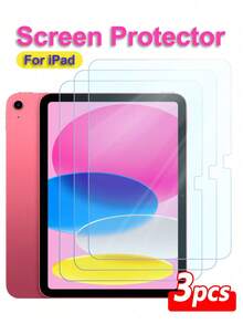 ZYONS 3pcs Tablet Screen Protector, High Definition High Transparency, Anti-Scratch Anti-Drop, Full Screen Coverage, Strong Anti-Fingerprint, Sensitive Touch, Tempered Glass Screen Protector, Compatible With IPad 11th Generation 2025 A16/ 10th Generation 10.9 Inch/ Air 13 11 M5 M4 M3 M2 2026 2025 2024/ Pro 12.9 Inch/Mini 2024 - 3PCS - View 12