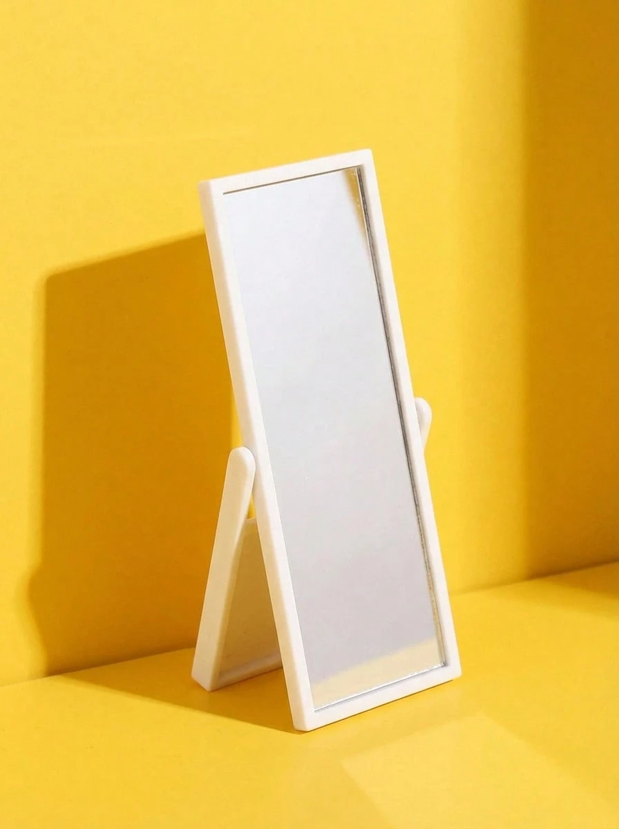 POKOJA LAND 1 pieza Miniespejo de Body entero de modelo de simulación, accesorios de decoración, decoración, props de fotografía, regalo - Blanco - Ver 1