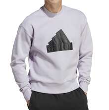 Men's Adidas Sweatshirt FURTHER REDUCED PRICE FROM £33.95 NOW ONLY £29.95 Lilac Badge Of Sport Overhead Top FREE UK DELIVERY Men's Adidas Essential Sweatshirt Lilac With Adidas Rubber Branding On Chest 65% Cotton 35% Polyester Machine Washable - Lilac Purple - View 5