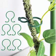 100pcs Reusable 8-Shaped Plant Clips - Versatile Gardening Clips For Vines, Vegetables, And Fruits - Durable Plastic, Anti-Slip, And Adjustable - 100pcs - View 3