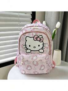 SANRIO 多隔层轻便帆布背包，可爱卡通印花时尚包，3D装饰，适合学生、旅行、日常通勤，是送给年轻女性和青少年的圣诞礼物。 - 彩色 - 查看 12