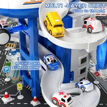 TEMI 儿童飞机汽车玩具仿真惯性飞机音乐故事带灯光客机合金模型儿童DIY益智玩具 11.8英寸*10.2英寸*7英寸 - 藍色 - 查看 7