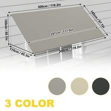 Retractable Awning With Articulated Arms, Balcony Awning, Retractable Awning, Balcony Awning, Sun Protection, Weather Resistant, Provides Shade, Retractable For Windows, Balcony, UV Resistant - Gray - View 13