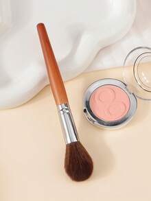 1 Flame High-Gloss Blush Brush Makeup Smudge Natural Makeup Efficient Powder Catching Natural Local Loose Painting Mahogany Handle Nylon Hair Soft Beauty Tools. - Multicolor - View 9