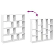 vidaXL Bücherregal Weiß 132x29x141,5 cm Holzwerkstoff - Weiss - Übersicht 8