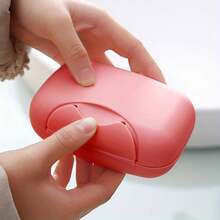 Durable PP Material Portable Soap Dispenser With Lid Travel And Bathroom Soap Box, Easy Open Design, Bathroom Soap Holder, Lid Travel Soap Box, Soap Box, Bathroom Soap Box, Portable Soap Box, Travel Soap Box, Soap Box, Cute Soap Box With Lid, Soap Box With Lid, Soap Box With Lid, Soap Storage And Storage, Travel Leak-Proof Soap Box, Soap Slice Box, Shampoo Soap Storage, Soap Box With Lid, Soap Tray Holder, Soap Box With Lid, Leak-Proof Travel Soap Box, Hinged Soap Box - 1PCS-random Color - View 4