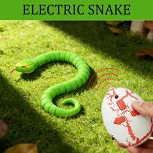 Remote Control Snake Toy - Cool And Realistic Design, Rechargeable Smart Sensor Toy, Infrared Controller And Receiver Light, Automatic Obstacle Avoidance, Perfect Prank Gift And The Best Companion And Birthday Present. - Green - View 5