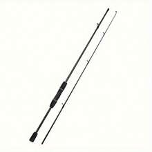 Black Fiberglass Fishing Rod - 180cm/70.86inch - EVA One-Piece Grip - Suitable For Both Fresh And Salt Water. - Black - View 2
