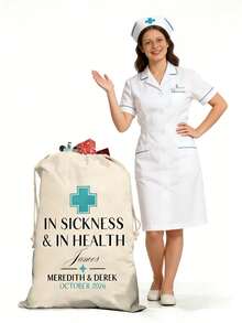 Bolsas de regalo personalizadas, En la salud y en la enfermedad, Bolsas de kit de recuperación de boda, Bolsas de favor de resaca de boda personalizadas, Kit de recuperación en salud-Kit de resaca-Regalos de boda-Favor de despedida de soltera-Kits de recuperación-Bolsa de bienvenida a la boda, Un regalo personalizado imprescindible con opciones de nombre personalizado - Multicolor - Ver 6