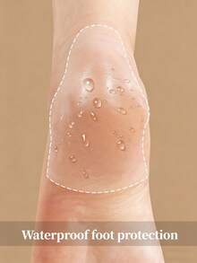 10片透明PU鞋跟贴，加宽加厚，防摩擦隐形鞋跟垫，适用于高跟鞋、凉鞋、皮鞋、运动鞋和网球鞋 - 無色 - 查看 3