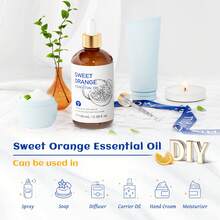 HIQILI Sweet Orange Essential Oil, Pure Fruit Essential Oil For Diffuser, Humidifier, Massage, SPA, Candle And Soap Making, DIY Home Hotel Car Fragrance-100mL/30mL/10mL - Sweet Orange - View 7