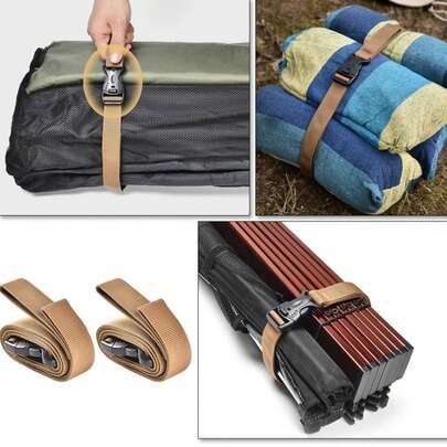 Backpack Accessory With Luggage Strap, Lid, Sleeping Bag, Adjustable Heavy-Duty Quick-Release Buckle, Suitable For Outdoor Camping Or Daily Use