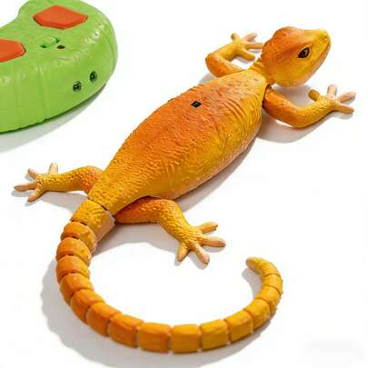 Reptile Lizard Toy, Rechargeable Remote Control For Both Machine And Body, Dual Crawling Modes (Floor And Wall), Three Adjustable Speeds, A Cool Children's Toy, The Perfect Companion And Birthday Gift.