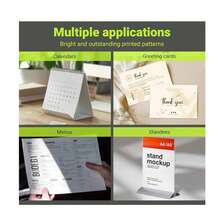 Papel fotográfico con brillo A4, 50/100 /150 Hojas 200 g/m² Papel de Impresión para Fotos, Certificados y Obras de Arte:Brillo intenso para tus fotos y proyectos - A - Ver 4