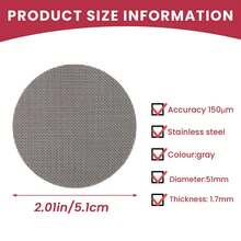 Coffee Filter Mesh, Reusable Coffee Puck Screen High Strength 1.7mm For Coffee Maker Filters 51mm - 1PC - View 4