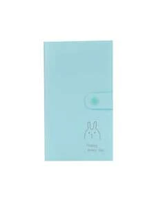 120张卡片装三格小狗素描动物卡片册，便携式卡片收藏册 - 多色 - 查看 14