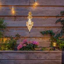 2PCS Nordic Retro Wall Candle Holder, Gold/Black/White,Wall Hanging Candle Sconces, Metal Wall Candle Sconce Holder, Vintage Taper Candle Wall Sconce, Candlestick Holders Decor - European Style Wall Mounted Candle Holder 2pcs - View 2