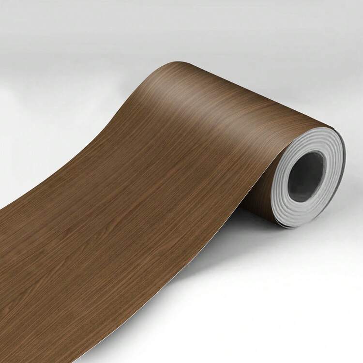 1 Roll Faux Wood Grain Peel And Stick Decorative Trim, Self-Adhesive Wood Pattern Wallpaper Border, Suitable For Covering Flaws, Repairing Furniture, Cabinets, Doors, Easy To Apply And Remove, Versatile Home Decor - Wood Grain - View 30