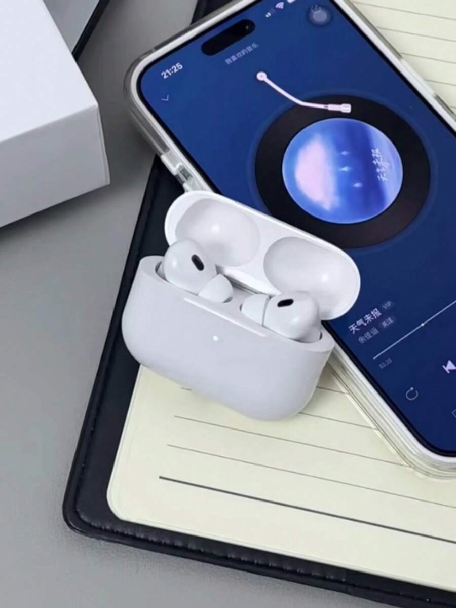 真无线耳机 - 兼容苹果和安卓系统，内置麦克风，防汗设计，电池续航时间长达 24 小时 - 白色，耳机 > 无线耳机，无线耳塞，耳塞，头戴式耳机 - 白色 - 查看 1