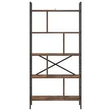 vidaXL Bücherregal Geräucherte Eiche 75 x 30 x 156 cm Holzwerkstoff - Braun - Übersicht 5