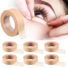 2/4/6片装眼影贴纸，低过敏性睫毛嫁接胶带，透气不刺激皮肤，自然眼线贴纸，眼部化妆配件，眼部妆容定型贴纸，睫毛嫁接工具，无需电池 - 杏色 - 查看 1