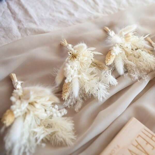 1/2/6/12pcs/Set Bohemian Style Mini Dried Flower Bouquet | Small Vase Floral Arrangement | Desktop Decor | Mailbox Gift