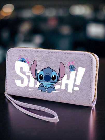 1pc Purple Wristlet Wallet With Wrist Strap, Multiple Compartments & Zipper Pockets, Credit Card Slots, Spacious & Durable, Women's Wristlet Wallet, Cute Accessory For Travel & Daily Use, Birthday Gift & Essential For Commuting