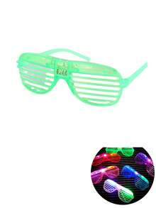 发光眼镜、LED时尚眼镜、荧光派对用品、闪光玩具眼镜、派对礼物、生日派对礼物、万圣节礼物 - 彩色 - 查看 7