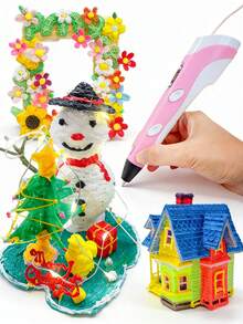 Innovation And Creation: Multifunctional 3D Printing Pen Consumables - Easy And Battery-Free Technology And PLA Design Suitable For Creative Design, DIY Creation, Leisure, Parties, Holiday Creation, ABS Material, Suitable For All Ages. - Multicolor - View 10