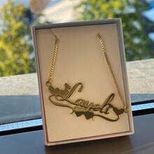 1pc Customized Color Photo 304 Stainless Steel Necklace, A Simple Personalized Gift. Personalized Printed Image Pendant, 304 Stainless Steel Jewelry Suitable For Family, Couples, Father's Day Gift. Customized Color Photo Necklace Can Be Engraved With Image - Multicolor 38 - View 3