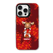 2026 World Football League Cup Mascot MAPLE Phone Case, Compatible With IPhone 17, 16, 15, 14, 13, 12, 11, XS, XR, Pro Max Plus. A Must-Have For Football Fans. Printed Phone Case, Transparent Design, Magnetic Protective Case - 無色 - 查看 3
