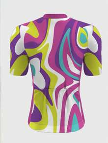 Cycling Jersey, Bicycle Clothing, Pocket Bike Pattern - Multicolor - View 2