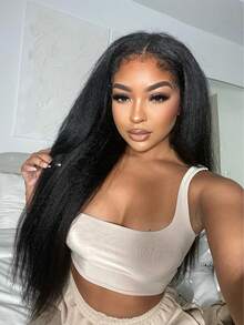 bling hair Wear And Go Glueless Wigs Human Hair 3 In 1 Half Wig Drawstring Kinky Straight Glueless Wigs Human Hair Comfortable Fit No Glue Needed Wear & Go Seamless Clip In Wigs 22 24 26 28 Inch,Kinky Curly Half Wig Human Hair 200 Density 3 In 1 Seamless Flip Over Half Wigs Human Hair Glueless Wear And Go Beginner Friendly Kinky Curly Wig Human Hair Drawstring Headband Wig For Women 20 Inch,24 Inch Deep Wave Lace Front Wigs Human Hair Glueless Wigs Human Hair Pre Plucked Pre Cut 13x4 13x6 Lace Frontal Wear And Go Wig For  Women 200% Density With Natural Hairline - Natural Black - Xem 1