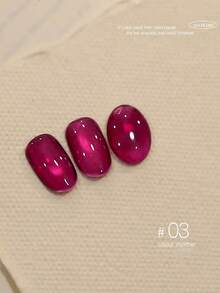 12毫升情人节美甲彩绘黄色金色红色粉色闪粉玻璃珠猫眼凝胶指甲油新年超闪闪粉百搭白色流行色冬春美甲沙龙家用DIY美甲用品 - 彩色 - 查看 18