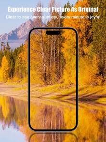 2pcs, Compatible With IPhone 17 Pro Max/17 Air/16 Pro Max/16E/16 Plus/15 Pro Max/14/13/12/11 Pro Max/X/XR/XS Max And Other Series, Anti-Fingerprint, 9H Hardness, Shock-Proof And Drop-Proof, Perfect Fit, Compatible With Phone Cases, High Light Transmittance, Optical-Grade High Definition, Anti-Glare Coating, Fully Protect Your Phone, Shock-Proof Protective Case, Smooth Surface, Minimalist Protection, Strong Adhesive, Durable Glass, For Smartphone Users, Tech Enthusiasts - Clear - View 7