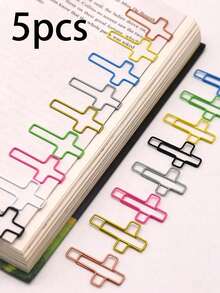 5/10/50pcs Cross Paperclips, Bible Paperclips, Diary Paperclips, Christian Bible Study Supplies, Christian Diary Supplies, Bible Diary Supplies, Bible Clips Back To School Supplies - A - View 8