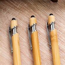 Bamboo Ballpoint Pen With Push Button, Business Office Advertising Capacitive Ballpoint Pen, Touch Screen Stylus Pen, Bamboo & Wood Ballpoint Pen - Multicolor - View 6