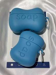 Novelty Funny Blue Soap Shaped Soft Case Compatible With Apple 2/3 Wireless Bluetooth Earphones - Multicolor - View 10
