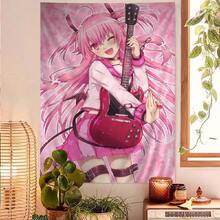 Angel  Cute Tachibana Kanade Hanging Bohemian Tapestry Wall Hanging Tarot Hippie Dorm Japanese Decoration Tapestry Gift(2).Jpg - White - View 1