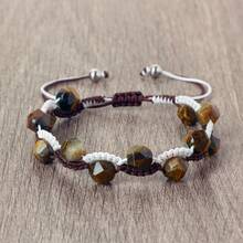 1Pc Of Fashionable Woven Bead Bracelet With 8mm Beads Versatile And Stylish Simple Design Suitable For Daily Wear - Multicolor - View 3