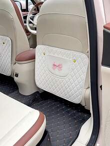 1pc Car Rear Seat Back Protector, Universal Kick Mat, Anti-Dirty Anti-Scratch Seat Back Protective Cover - A - View 15