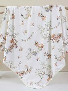 1 件婴儿亲肤柔软襁褓毯，85*85 厘米，四季适用 - 彩色 - 查看 16